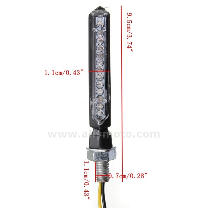 29 2015 2X Amber Led Indicator Light E-Mark Lamp 12V@4